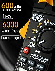 ZIBOO UT210E Clamp Meter Digital Multimeter