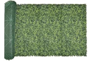 VEVOR Artificial Grass Wall Panels, 60 x 120 inch, Milan Grass Greenery Boxwood Panel for Indoor Outdoor Green Decor & Ivy Fe