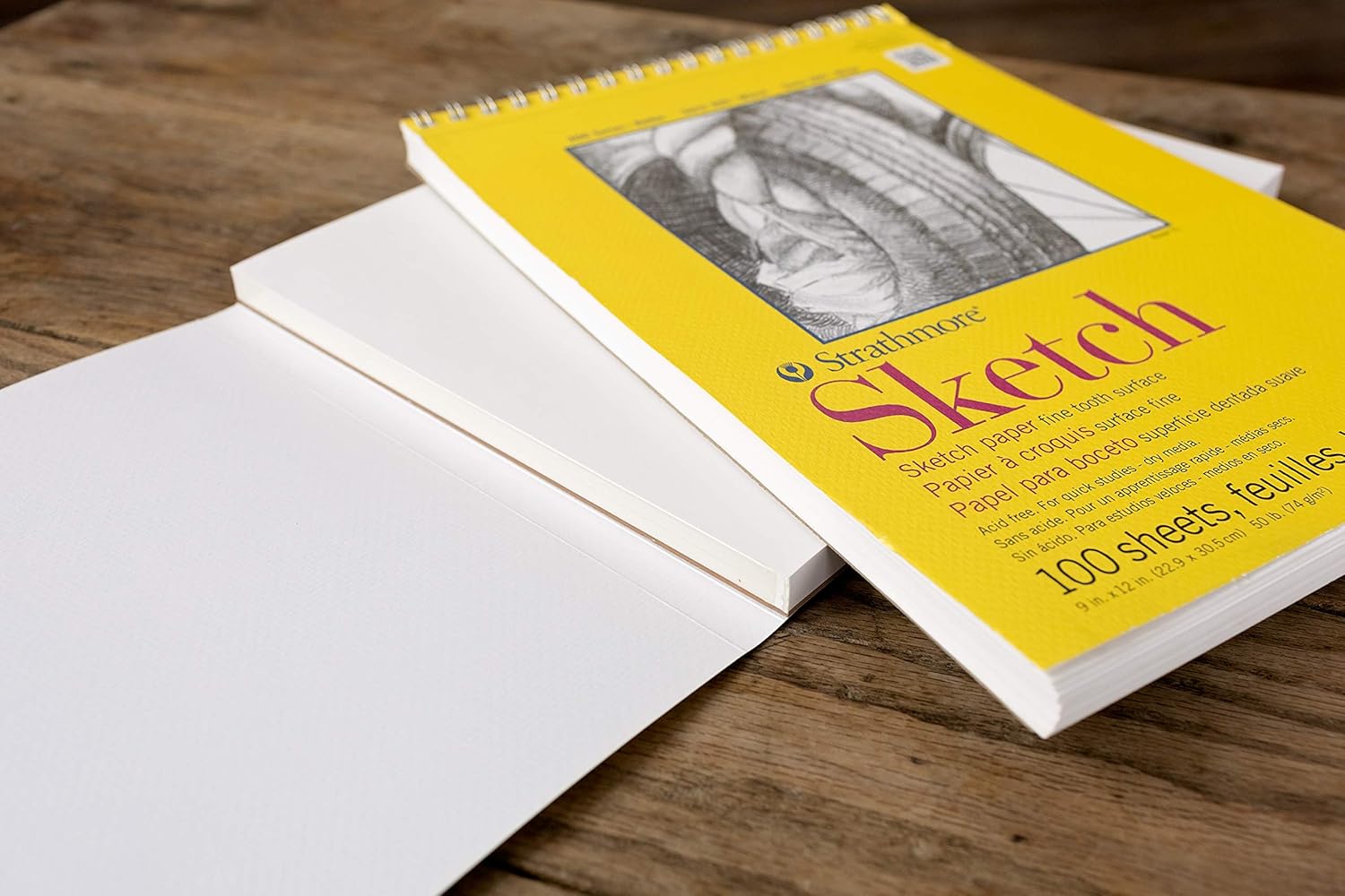 Strathmore 300 Series Sketch Pad, 11x14, Wire Bound, 100 Sheets: Arts, Crafts & Sewing
