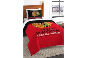 NORTHWEST Officially Licensed NHL Twin or Full/Queen Comforter and Sham Set