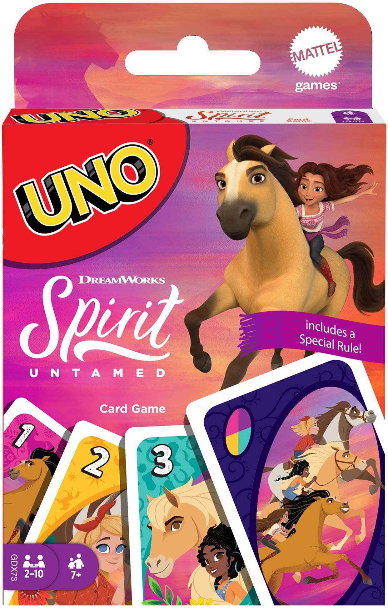 Mattel Games Uno DreamWorks Spirit Untamed Matching Card Game for 7 Year Olds & Up GXD73