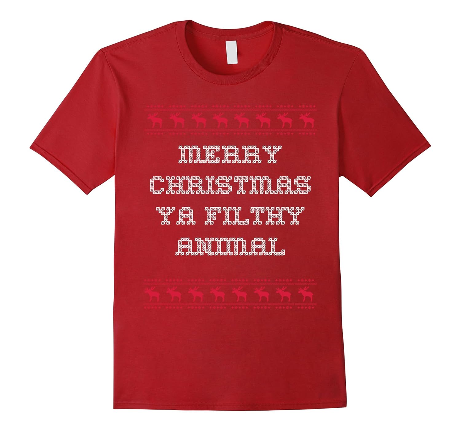 Merry Christmas ya filthy animal funny holiday t shirt-ANZ