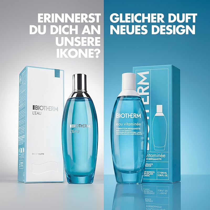 Eau Vitaminée Vibration Bergamote Eau de Toilette, erfrischender Zitrus Body Mist mit Bergamotte, Mandarine und Ingwer, leichter Damenduft mit weißem Mochus, moderner Sommerduft, 100ml