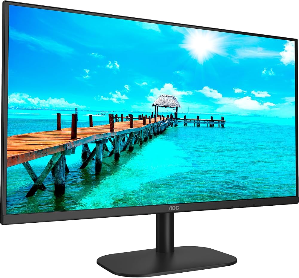 AOC 24B2XDAM 24 Inch FHD Monitor 75Hz VA 4ms Frameless HDMI VGA DVI