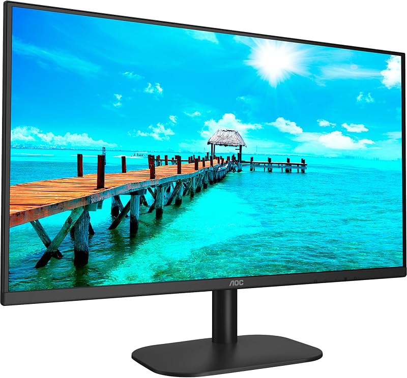 AOC 24B2XDAM 24 Inch FHD Monitor 75Hz VA 4ms Frameless HDMI VGA DVI