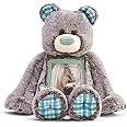 DEMDACO Grandma Here to Hug Photo Natural Brown 12 inch Plush Polyester Stuffed Bear