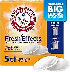 Arm & Hammer Fresh Effects Odor Neutralizing Baking Soda Pouches, Unscented Deodorizer for Long Lasting Freshness in Shoes, G