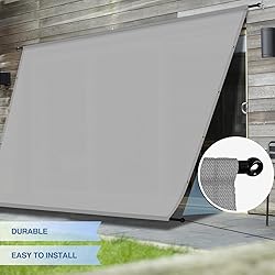 E&K Sunrise 8'Wx26'L Outdoor Shade Canopy Cover