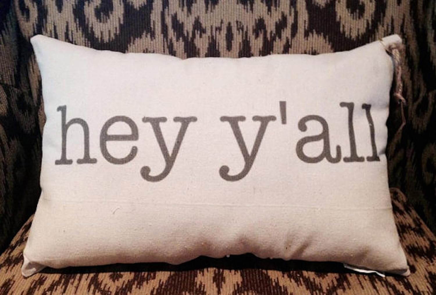 Amazon Com Hey Y All Pillow Handmade