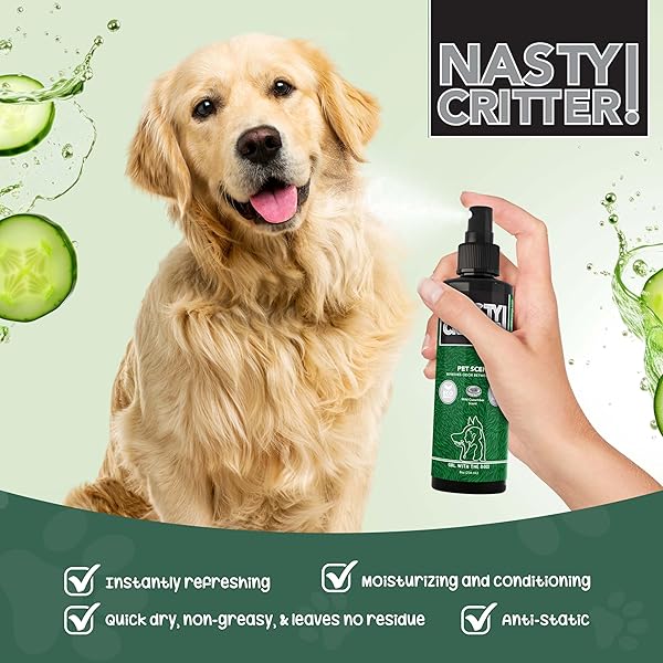 GIRL WITH THE DOGS NASTY CRITTER! PET SCENT 8 OZ – FOR CATS AND DOGS – MADE IN USA