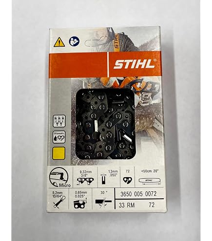 Amazon.com: STIHL 33RS 72 Rapid Super Chainsaw Chain 20
