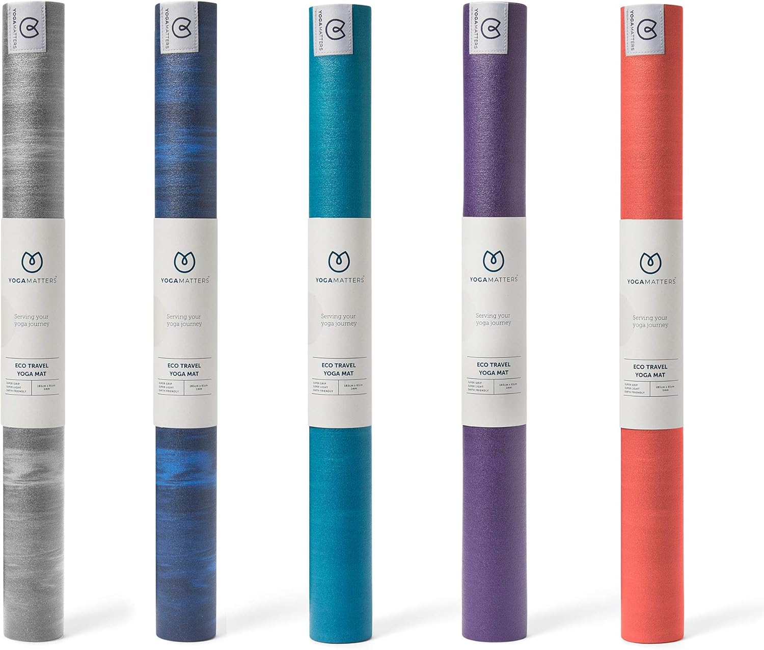 Yogamatters Eco Travel Yoga Mat (Slate Grey) Amazon.co.uk Sports