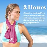Sukeen Cooling Towel 40x12 Pink Dark Blue Quick Dry Sport Camping view 2