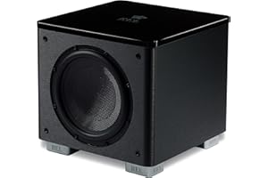 REL ACOUSTICS REL HT/1003 MKII 10-Inch Powered Subwoofer – Compact Design with Class D Amplifier for Deep Bass in Home Theater, Stereo Systems, and Surround Sound – Line Grained Black Finish