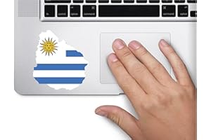 SOUTHERN STICKER COMPANY Map with Flag Inside Uruguay 3x3.4 inches Sticker Decal die Cut Vinyl - Made and Shipped in USA