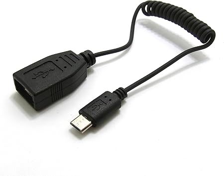 Amazon Co Jp コアウェーブ Usb A メス Microusb オス 変換otgバンジーケーブル Cw 122mc Usbホスト機能対応タイプ 家電 カメラ
