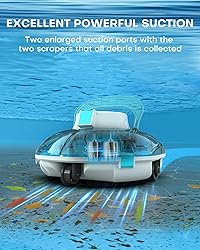 (2025 Upgrade) Cordless Robotic Pool Cleaner, Lasts