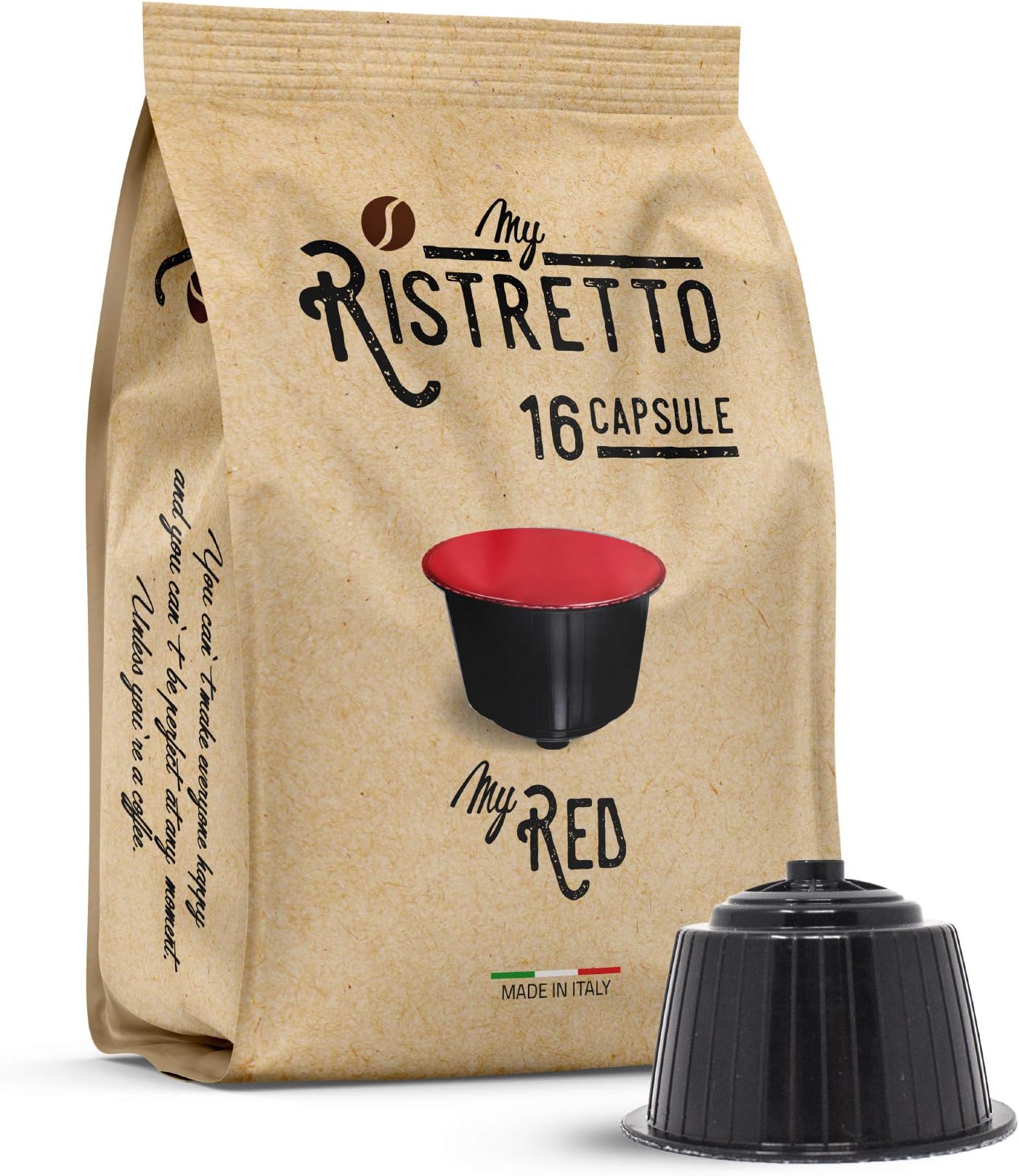 96 Nescafé Dolce Gusto Compatible Coffee Capsules - Coffee MyRed - 96 x Coffee Capsules/pods Espresso Compatible Nescafè Dolce Gusto - MyRistretto - FRHOME