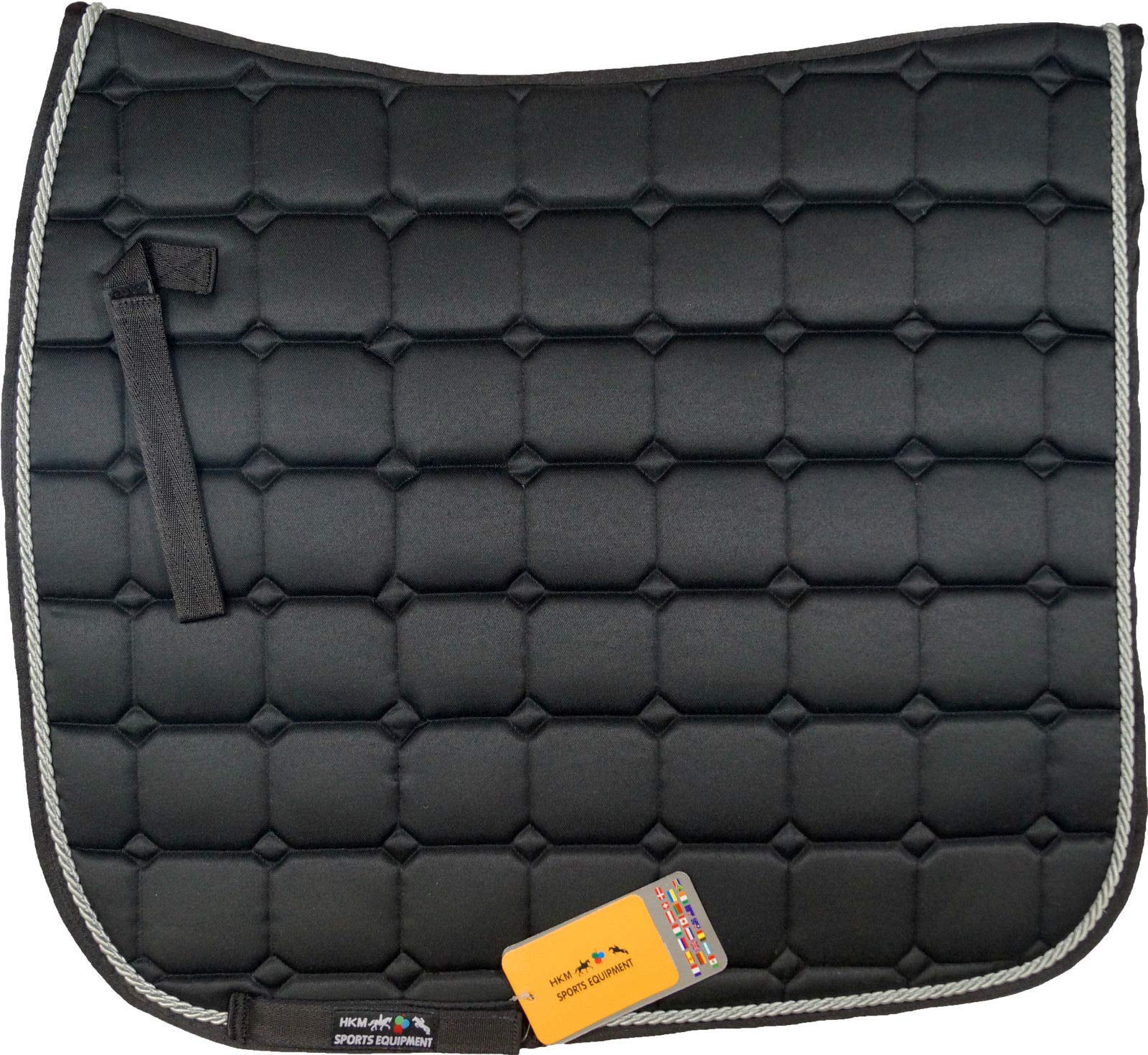 HKM Sports Equipment GmbH – Madrid Saddle & Bridle, Unisex, Schabracke -Madrid-, black