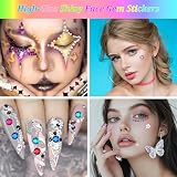 Hoiny 1782pcs Gems Stickers Self Adhesive Rhinestones Crafts Bling view 4