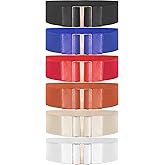 SATINIOR 6 Pieces Women Wide Belt Elastic Cinch Waistband Stretchy Dress Waist Belt with buckle for Ladies, One Size