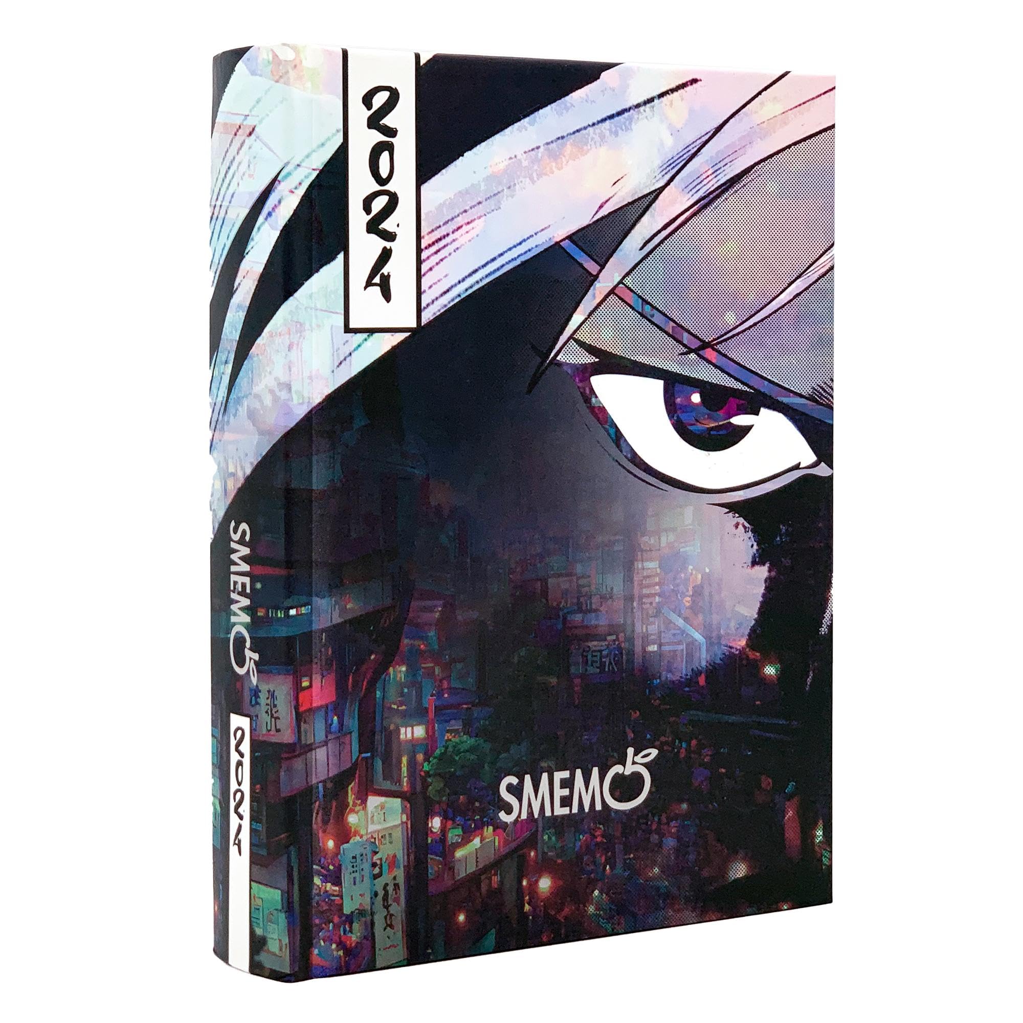 Smemoranda Manga Spec Edition - Vers Cyber Punk, School Diary 2023-2024, 16 Months, September 23-December 24, School Diary with Planner and Sticker, 544 Pag, Form Large 13X17.7 Cm, Black and White