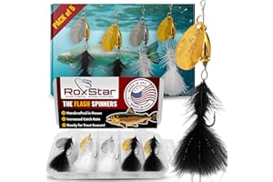 ROXSTAR LURES RoxStar Fly Strikers New Flash-Buggerz Series | We Perfected The in-Line Spinner | Hand-Made in The USA | Most Versatile Fishing Spinner for Trout, Bass, Pike, Panfish