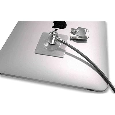 Maclocks CL15UTL Universal Tablet Lock Adhesive Security Plate with Security Slot &amp; 6-Foot Cable Lock (Silver)