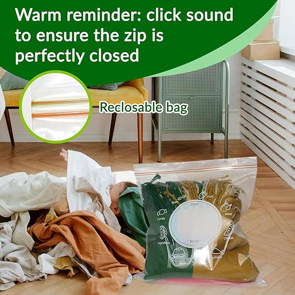 28 PCS GALLON STORAGE BAGS 10.5X11 IN FREEZER BAGS DOUBLE ZIPPER REUSABLE SANDWICH BAGS ZIP BAG FOR FOOD STORAGE FRUIT NUTS CAKES COOKIES SNACK MEAL PREP CONTAINERS