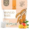 Palermo Organic Yerba Mate Tea Bags 20 Count - Mango Mate Infused with Cinnamon, Orange Peel & Licorice Root - Antioxidant-Rich Tropical Mango Flavor, Sweet Spice Blend, Unsmoked, Vegan, Gluten-Free