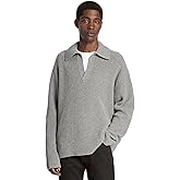 Michael Kors Men's Textured Johnny Collar Sweater