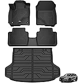KARPAL Floor Mats for Honda HR-V 2023-2025 2026 (Include Hybrid), All Weather Protection TPE Floor Liners Accessories Car Mats, Front & 2nd Row & Cargo Liner