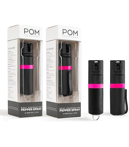 Amazon.com : POM Premium Pepper Spray Keychain, Quick Release