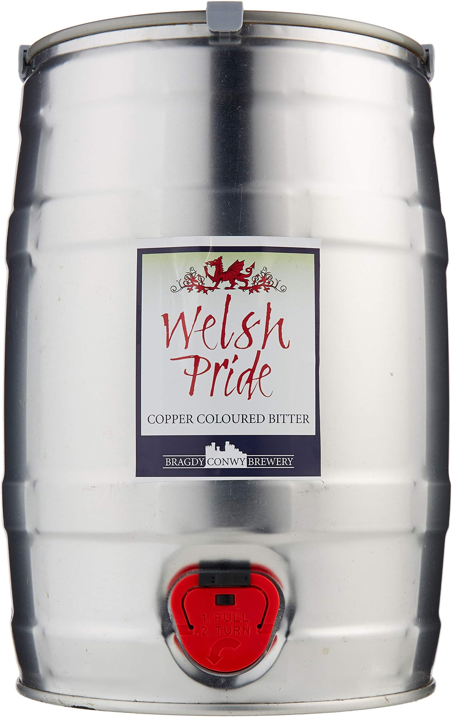 Conwy Brewery Welsh Pride Mini Keg, 5 Litre