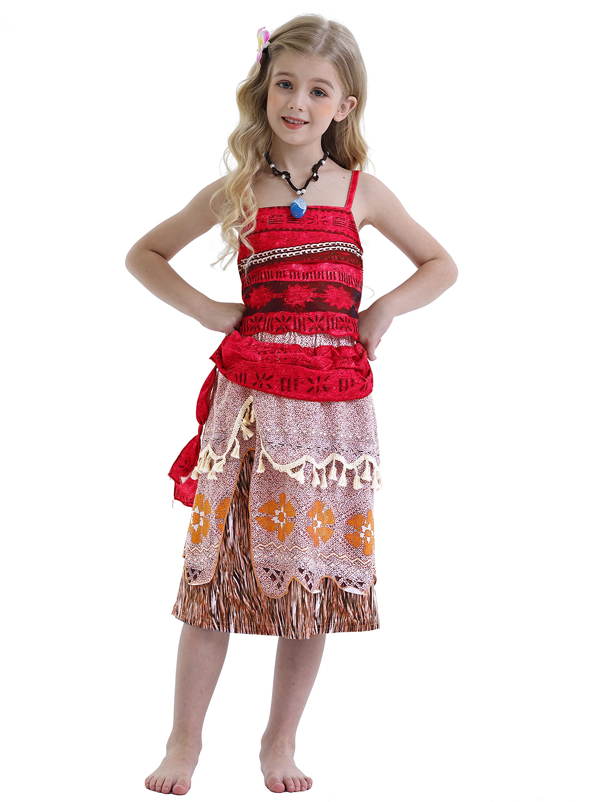 WonderBabe Little Girls Adventure Costumes Skirt Set Princess Dress Up Hallowee Outfit Kids Fancy Birthday Party Dress