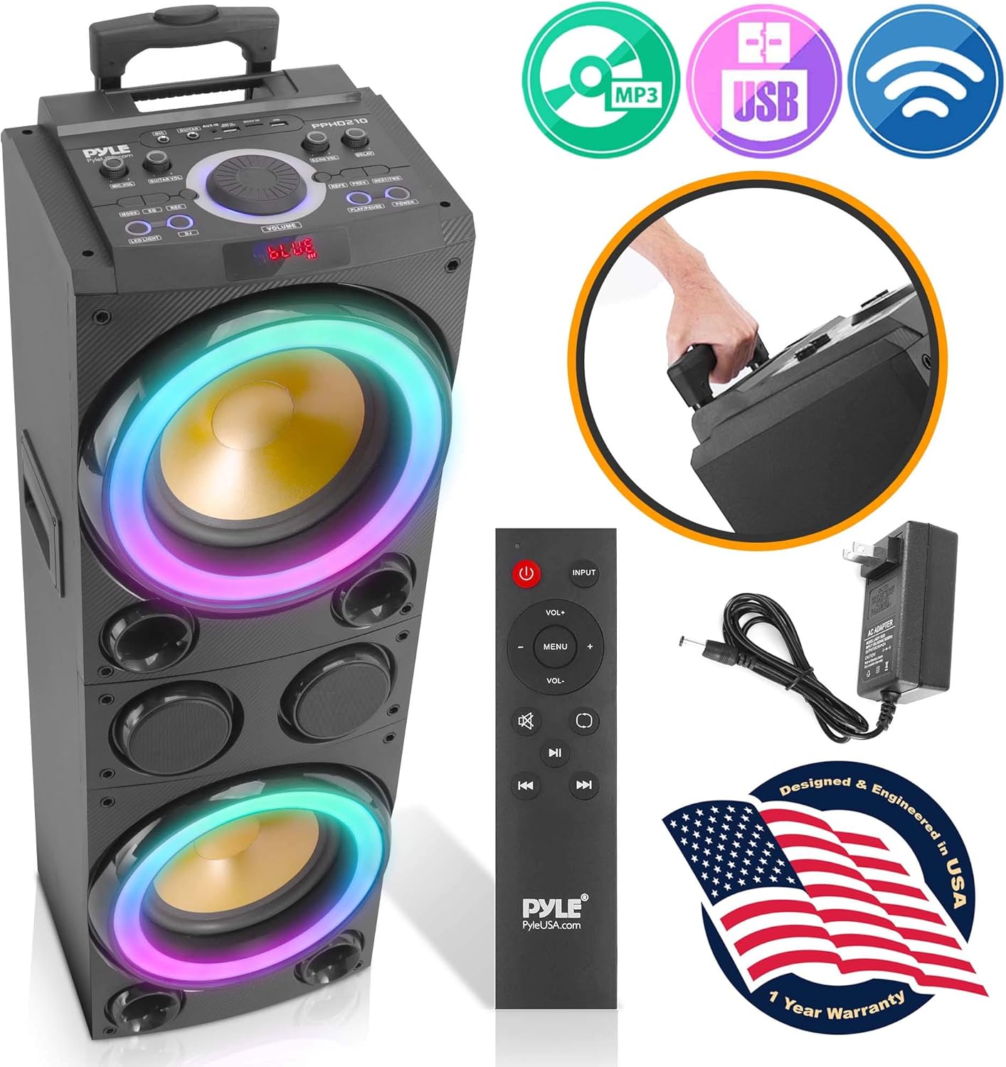 Portable Bluetooth PA Speaker System 1200W Outdoor