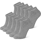 CLOSEMATE 5/10 Pairs Ankle Socks for Men Women Cotton Comfortable Non Slip Low Cut for Casual