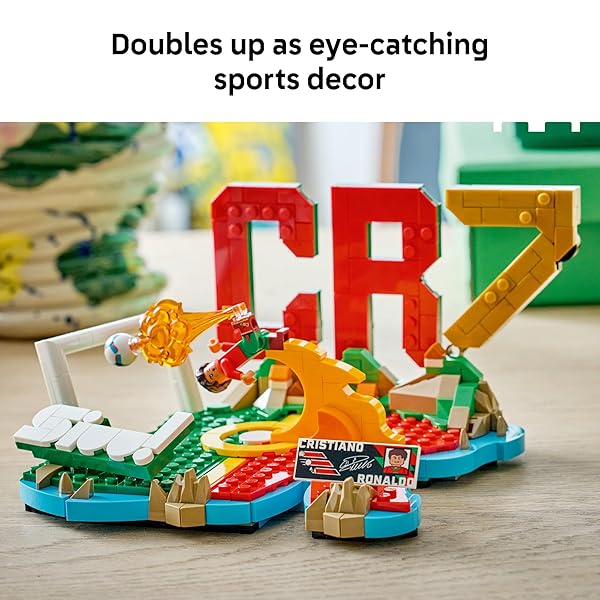 LEGO EDITIONS CRISTIANO RONALDO – SOCCER HIGHLIGHTS – BUILDING SET FOR BOYS & GIRLS, AGES 10+ – COLLECTIBLE SOCCER GIFT WITH PLAQUE – KIDS BEDROOM OR SHELF DECOR – 43012