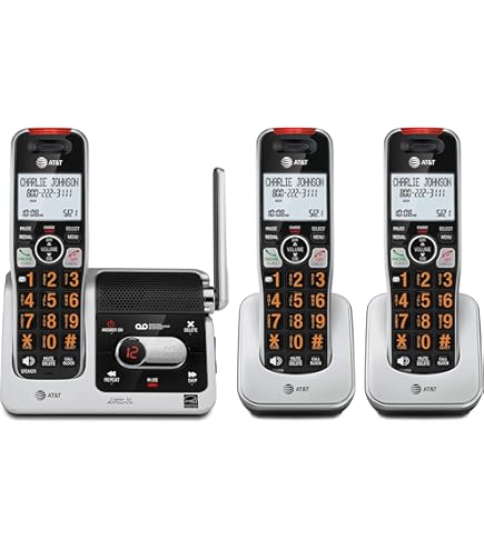 Amazon.com: Panasonic KX-TGF373S DECT 3-Handset Landline Telephone