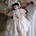Retcvk 1/6 BJD Ball Jointed Blythe Smart Doll With Clothes - Anime Myou Kawaii Dolls (White)