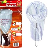 ChaTraMue Thai Tea Filter Reusable Stainless Steel Strainer, Cloth Tea Muslin, Large Size (5.3 Inches)