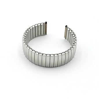 Amazon 伸縮 時計 バンド ステンレス シルバー 12mm 時計バンド
