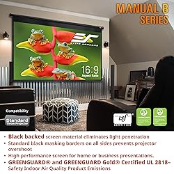 Elite Screens Manual B 125-INCH Manual Pull Down