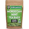 FGO Organic Moroccan Mint Green Tea, Eco-Conscious Tea Bags, 100 Count