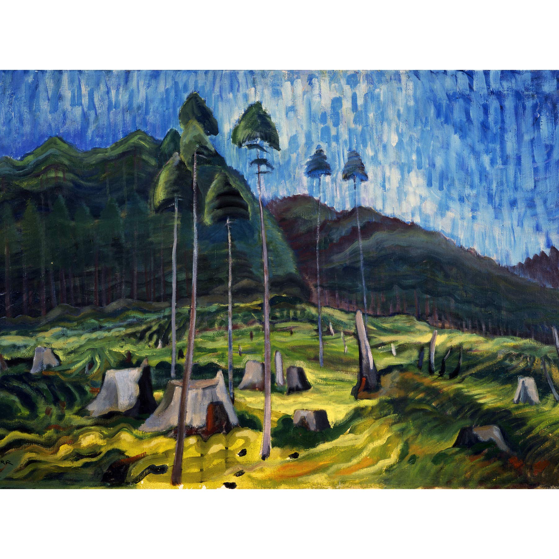 Artery8 Emily Carr 1939 Odds And Ends Landscape Large Wall Art Poster Print Thick Paper 18X24 Inch