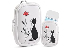 YagCu Cat Hand Sanitizer Spray Case, Portable Hand Sanitizer Holder, Mini Pouch, Zippered Pouch Case, Fashion Accessory with Snap Hook 1FL OZ