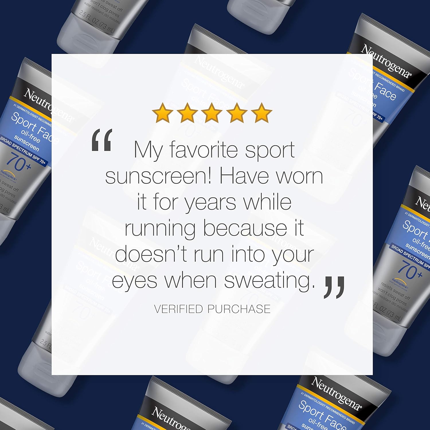 Neutrogena Sport Face Sunscreen, Oil-Free Sunscreen Lotion with Broad Spectrum UVA/UVB SPF 70+ Protection, Sweat-Resistant & Water-Resistant Active Sport Sunscreen, 2.5 fl. oz: Beauty