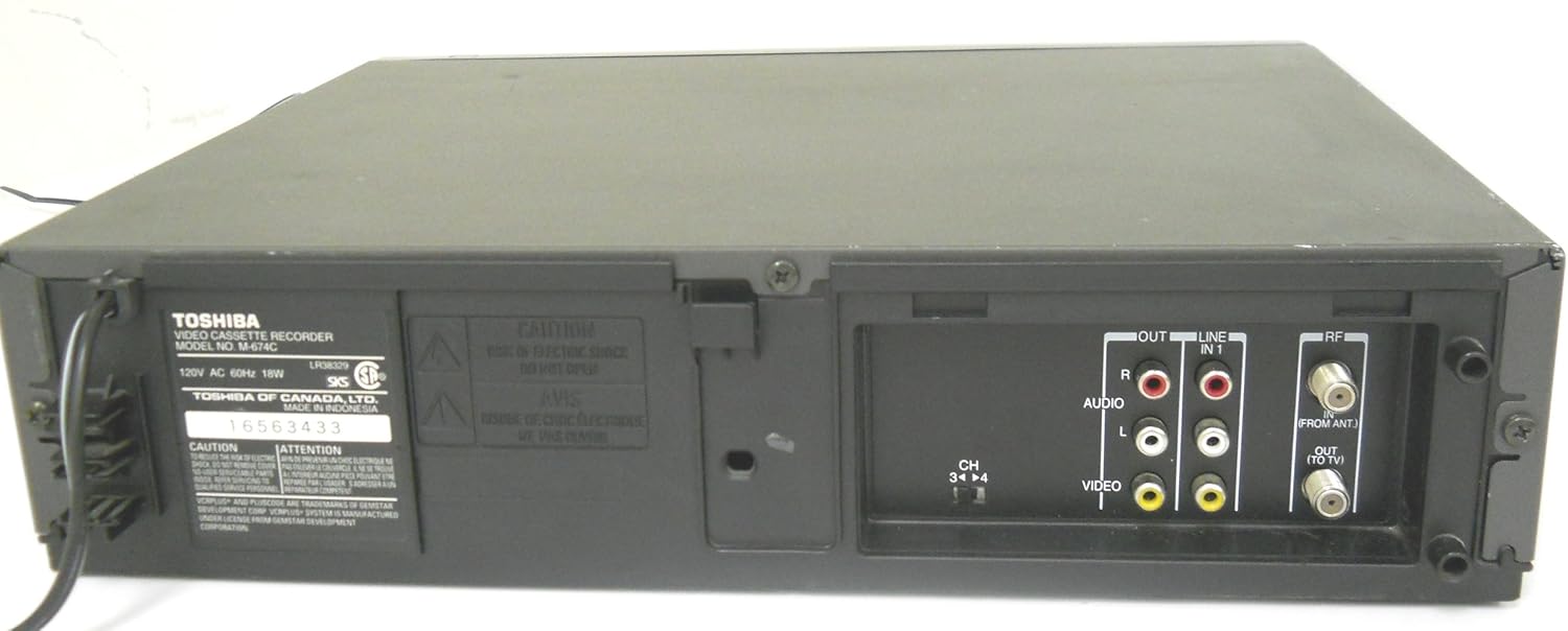 Amazon.com: Toshiba VHS VCR Plus HiFi Stereo Universal Remote Control Easy  Icon OSP Model M674: Electronics