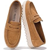 Project Cloud 100% Genuine Leather Loafers for Women – Memory Foam Insoles Slip On Shoes for Women – Lightweight Womens Shoes – Non Slip Womens Loafers (Filide1)