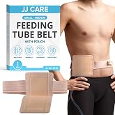 Feeding Tube Belt with Pouch (Small/Medium, Fits 26&ndash;33" Waist) &ndash; Breathable PEG Tube Holder, Adjustable G Tube Belt, Secure &amp; Comfortable Ostomy Support Belt, Washable Nylon Fabric